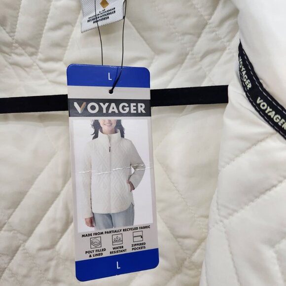 NWT Voyager Women’s Cream Quilted Jacket – Size L - Picture 9 of 12